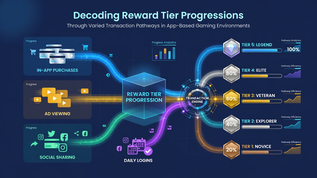 Analytics dashboard displaying tier advancement linked to different payment channels