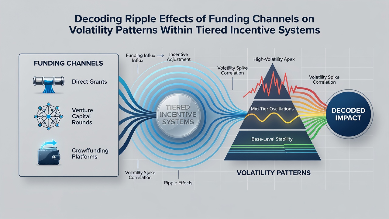 Chart showing volatility patterns across different funding channels in tiered systems