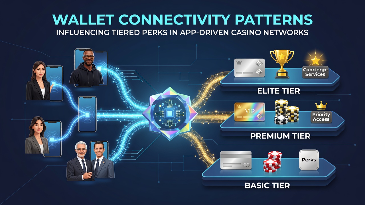 Analytics dashboard displaying wallet connection impact on casino reward tiers